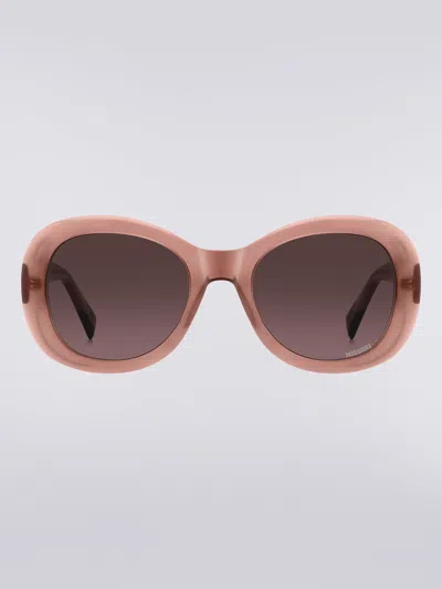 Missoni Dna Oval Acetate Sunglasses In Multicoloured