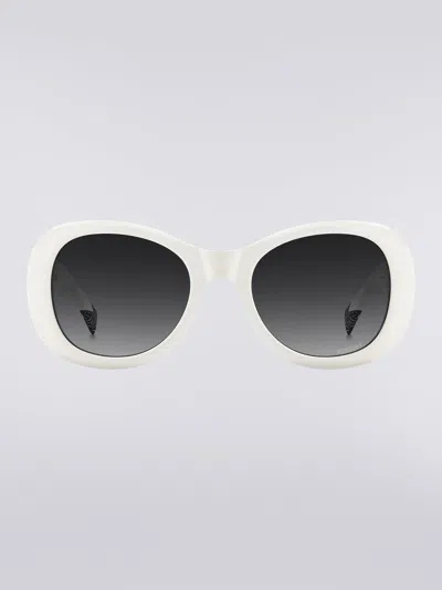 Missoni Dna Oval Acetate Sunglasses In Multicoloured