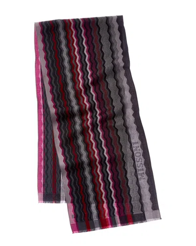 Missoni Dnu Pack  Wool Scarf In Black