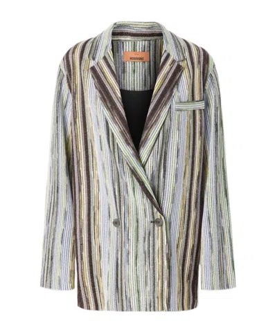 Missoni Double-breasted Blazer In Multicoloured