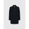 Missoni Double Knit Coat With Zigzag Pattern In Black