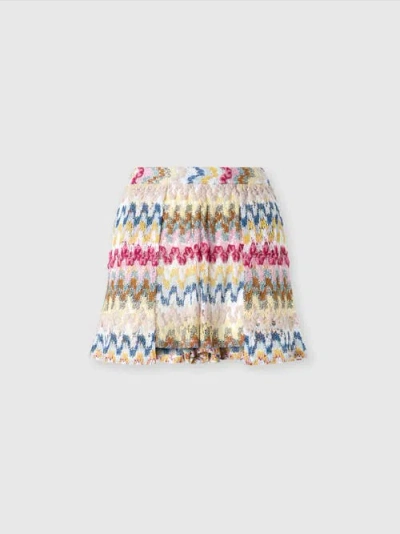 Missoni Doppelte Shorts Aus Lamé-viskose-spitze In Multicoloured