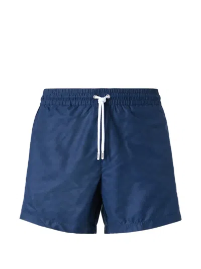 Missoni Drawstring Pattern Swim Shorts In Blue