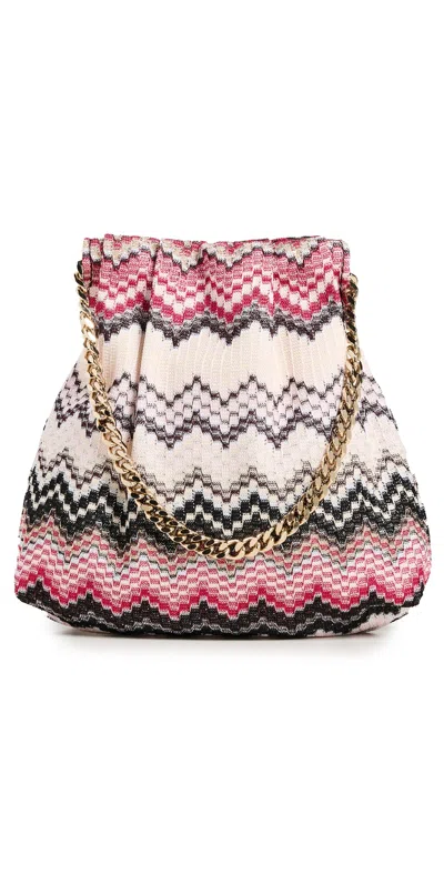 MISSONI DRAWSTRING POUCH CHAIN WAVE SERA