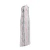 Missoni Long Dress With Asymmetric Neckline And Zigzag Pattern In Multi
