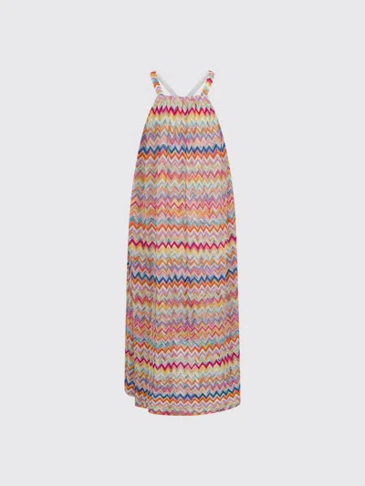 Missoni Kids'  Zig Zag Lurex Dress In Multi