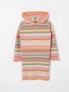 Missoni Chevron-knit Dress In Pink