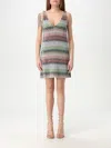 Missoni Women's Caperdoni Mini Dress | Size 40 | Ds25sg1dbc0051 In Green