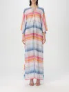 Missoni Twisted Metallic Crochet-knit Kaftan In Multicolor