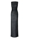 Missoni Strapless Maxi Sequin Dress Striped In Multi