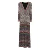 Missoni Midi Dress With Zigzag Pattern In Brown