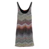 Missoni Zigzag Metallic Sequin Caperdoni Knit Minidress In Multi