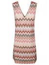 Missoni Women's Sleeveless Short Dress In Multi