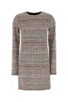 Missoni Sequin-embellished Checked Mini Dress In Printed