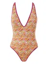 Missoni Zigzag-print Swimsuit In Smmz Multi Stick Mul