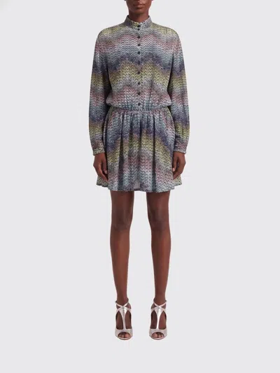 Missoni Dress Woman In Blue