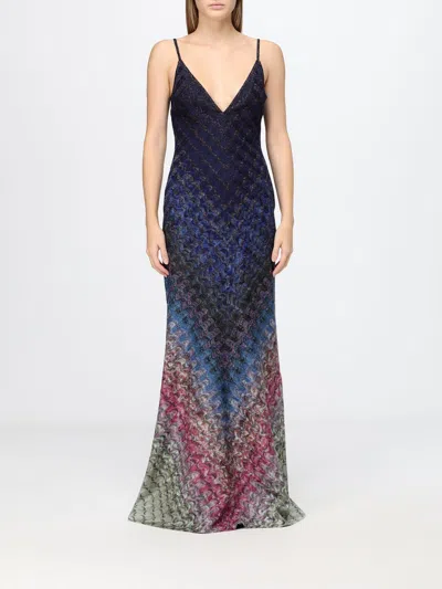 Missoni Dress Woman Color Blue
