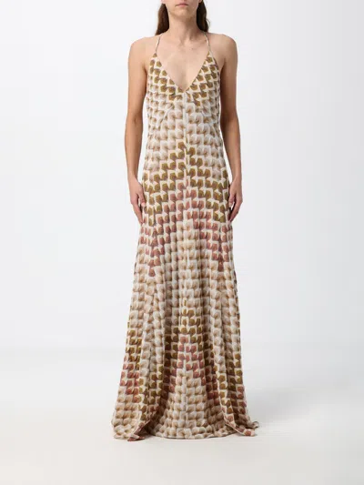 Missoni Dress Woman Color Gold In Multi