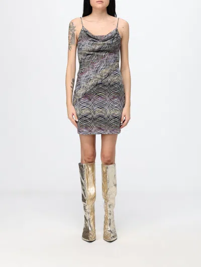 Missoni Dress Woman Color Multicolor In Black