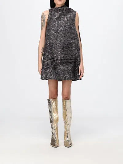 Missoni Dress Woman Color Silver In Gray
