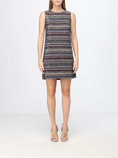 Missoni Dress Woman Color Silver In Multi