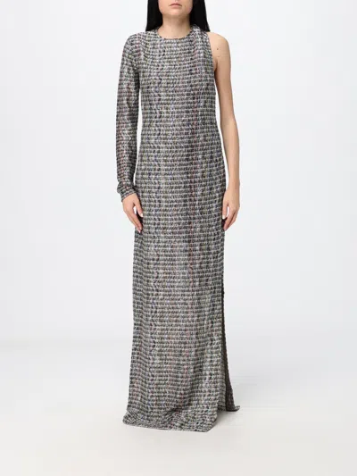 Missoni Dress Woman Color Silver In Gray