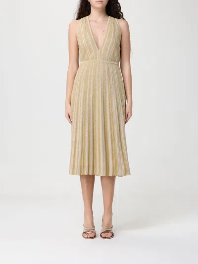 Missoni V-neck Dress In Neutral