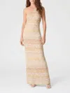 Missoni One-shoulder Sequin-embellished Striped Metallic Crochet-knit Maxi Dress In Pink