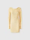 Missoni Scalloped Metallic Crochet-knit Mini Dress