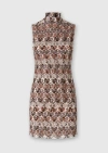 Missoni Minikleid Mit Stehkragen Aus Strukturierter Spitze In Brown