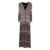 Missoni Zigzag-woven Midi Dress In Gray