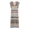 Missoni Striped Metallic-knit Midi Dress In Multi