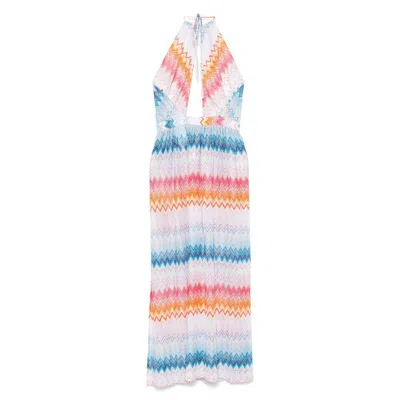 Missoni Dresses In Blue/silver
