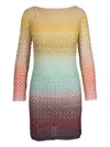 Missoni Metallic Ombre Knit Mini Dress