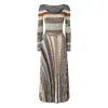 Missoni Langes Kleid Mit Plissiertem Rock Und Streifen In Multi