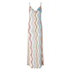 Missoni Zig-zag Halter Top In Chevron Resort Multicolor In White