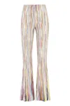 Missoni Stripe-pattern Semi-sheer Flared Trousers