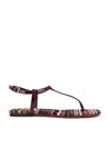 Missoni Edith Sandal In Orange Red