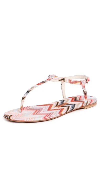 Missoni Edith Sandals Raschel Wave Pink