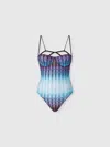 Missoni One-piece Swimsuit With Underwire And Deep Neckline