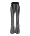 Missoni Sequin-embellished Ribbed-knit Flared Pants In Black