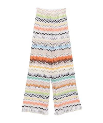 Missoni Elastic Waist Casual Pants In Multi