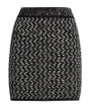Missoni Zig-zag Pattern Embellished Mini Skirt In Black