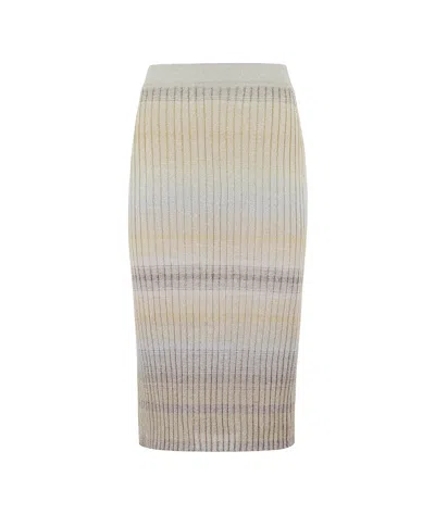 Missoni Elastic Waist Skirt In Nude