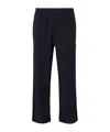 Missoni Cotton Joggers With Zig Zag Embroidery In Black