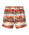 Missoni Elastic Waist Swimming Trunks In Brown