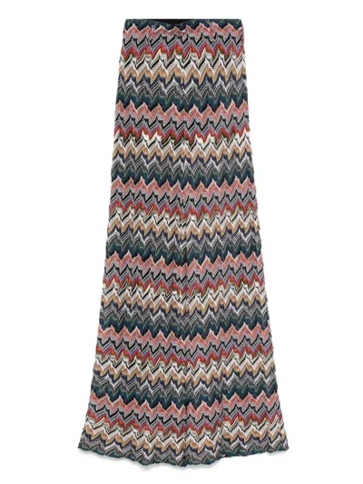 Missoni Elastic Waist Trousers In Multi