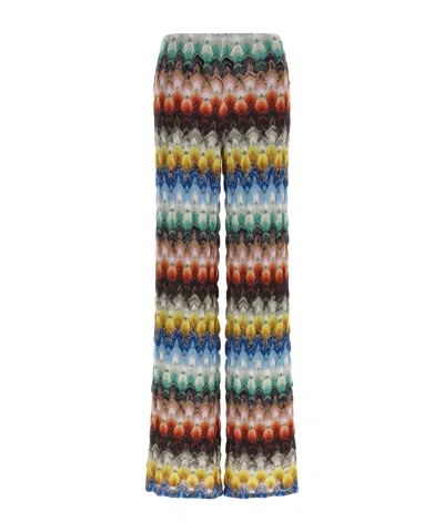 Missoni Elastic Waistband Casual Pants In Multi