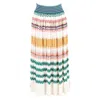 Missoni Elasticated Striped Pattern Maxi Skirt In Multicolor Rayon In Multi