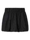 Missoni Mini Balloon Skirt In Viscose With Lace Details In Black
